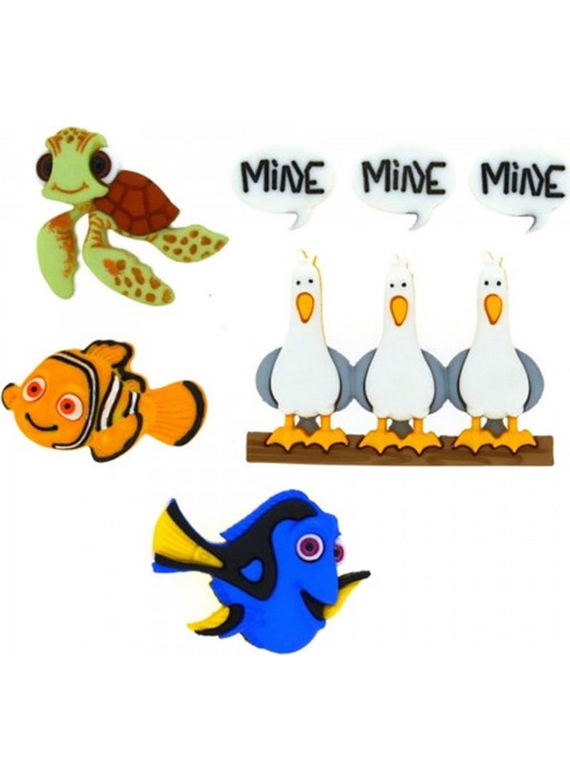 Dress It Up Decorative Toy Figure Button 7723 | Disney Special Series 