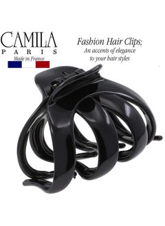 CAMILA Paris Ad705 French Octopus Hair Clip For Women Thick Hair For Long Curly Wavy Hair, Girls Hair Claw Clips, Durable Styling Big Claw Clip For Thick Hair, Strong Hold No Slip Grip, Made In France  - Image 4