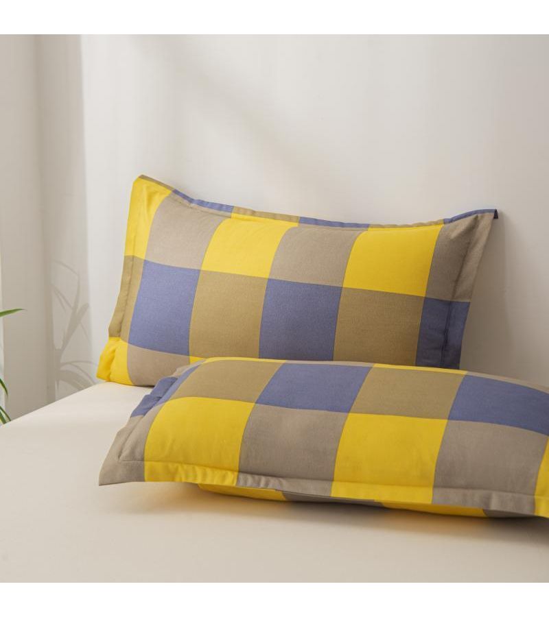 2pcs Queen Size Brushed Skin Friendly Plant Print Plaid Floral Geometric Pillowcases Without Pillow Inserts Aisha - Image 2