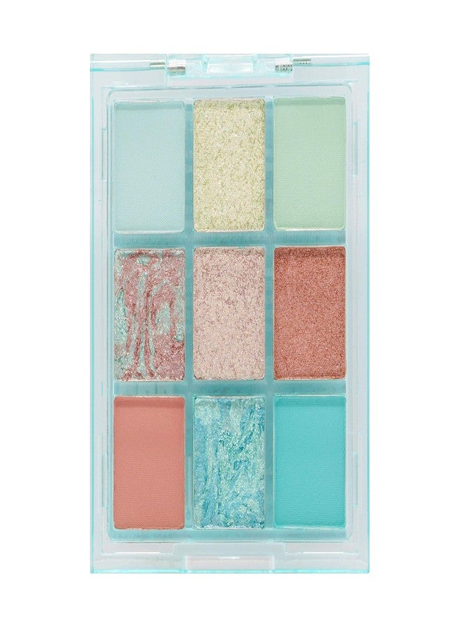 W7 | Soft Hues Pressed Pigment Palette | Colorway: Aquamarine | Tones: Mattes and Duo-Chromes | Color: Blues, Greens, Golds and Nudes | Cruelty Free Makeup For Women - Image 2