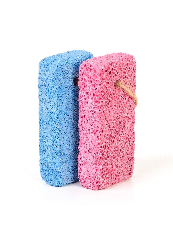 JAIRESTONE - Pumice Stone Callus Remover And Foot Stone Scrubber Exfoliating Foot Stone Pumice Rock For Hard Dry And Dead Skin On Heels Body Feet (Pack Of 2) (Multicolor) - Image 1