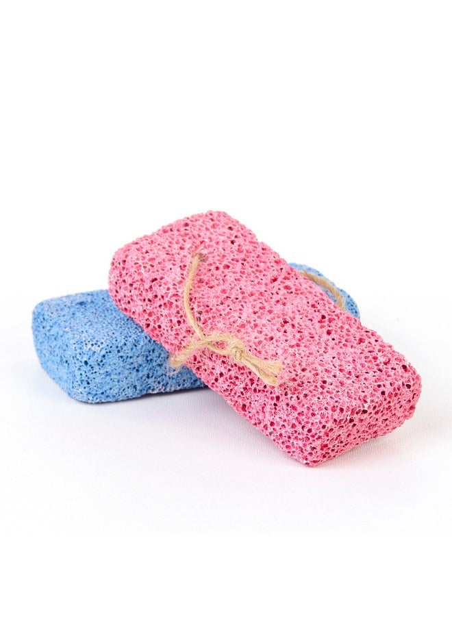JAIRESTONE - Pumice Stone Callus Remover And Foot Stone Scrubber Exfoliating Foot Stone Pumice Rock For Hard Dry And Dead Skin On Heels Body Feet (Pack Of 2) (Multicolor) - Image 1