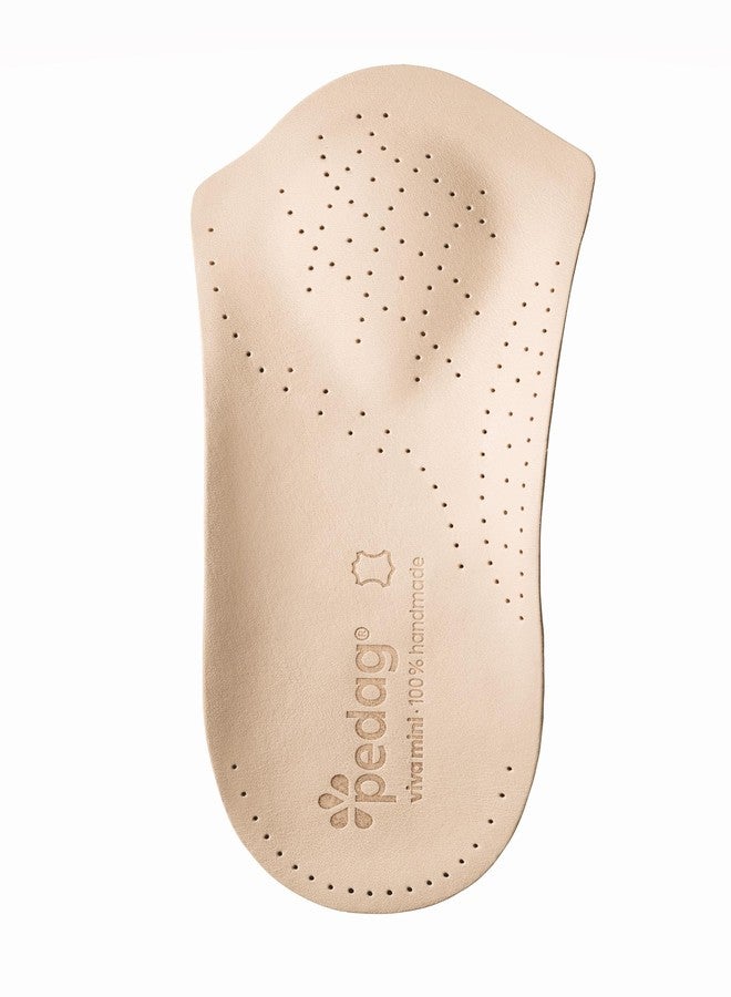 pedag Viva Mini | 3/4 Leather Arch Support Inserts | Handmade in Germany | Plantar Fasciitis Relief | Heel Cushion | Metatarsal Support Pad | Low Profile Shoe Insoles | Tan | Men US 10/ EU 43 - Image 5