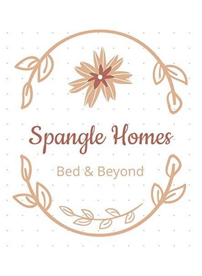SpangleHomes Pure Cotton Geometric Diwan Set, 1 (60 X 90 Inches) Bedsheet, 5 (16x 16 inches) Cushion Covers and 2 Booster Covers (8 PCS Set, XL) (Orange&Grey, (1+2+5)) - Image 4