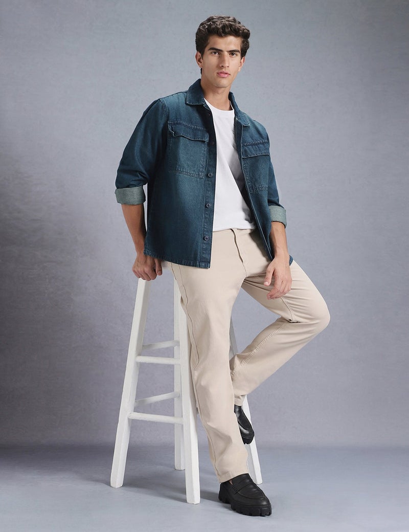 inkd Men's Full Sleeve Shacket - 100% Cotton | Regular Fit | Shirts for Men | Jacket for - Image 2