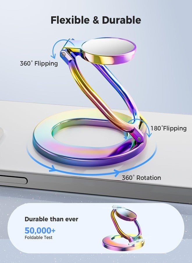 SUPERONE [2026 Upgraded] SUPERONE Magnetic Phone Holder Grip for MagSafe, Dual-Side Magnet Adjustable Gym Finger Loop Ring Stand for iPhone 17/16/15/14/13/12 MagSafe Case, Fit Magnetic Car Mount (Colorful) - Image 5