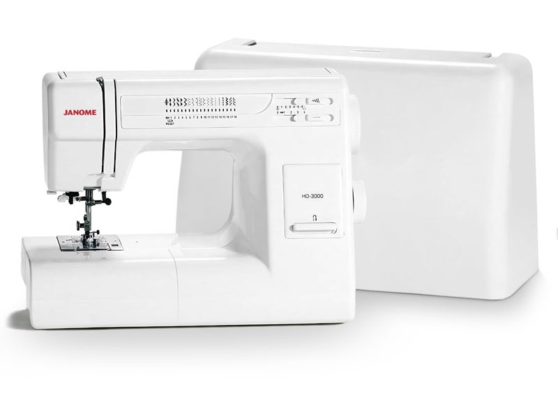 Janome HD3000 Heavy-Duty Sewing Machine with 18 Built-in Stitches + Hard Case - Image 1