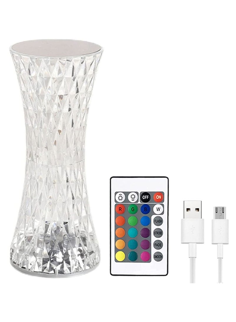 DubaiGallery Rechargeable Air Humidifier Crystal Lamp 6 Colors Touch Diamond Rose Lamp Aromatherapy Humidifiers Diffusers Romantic Humificador  - Image 4