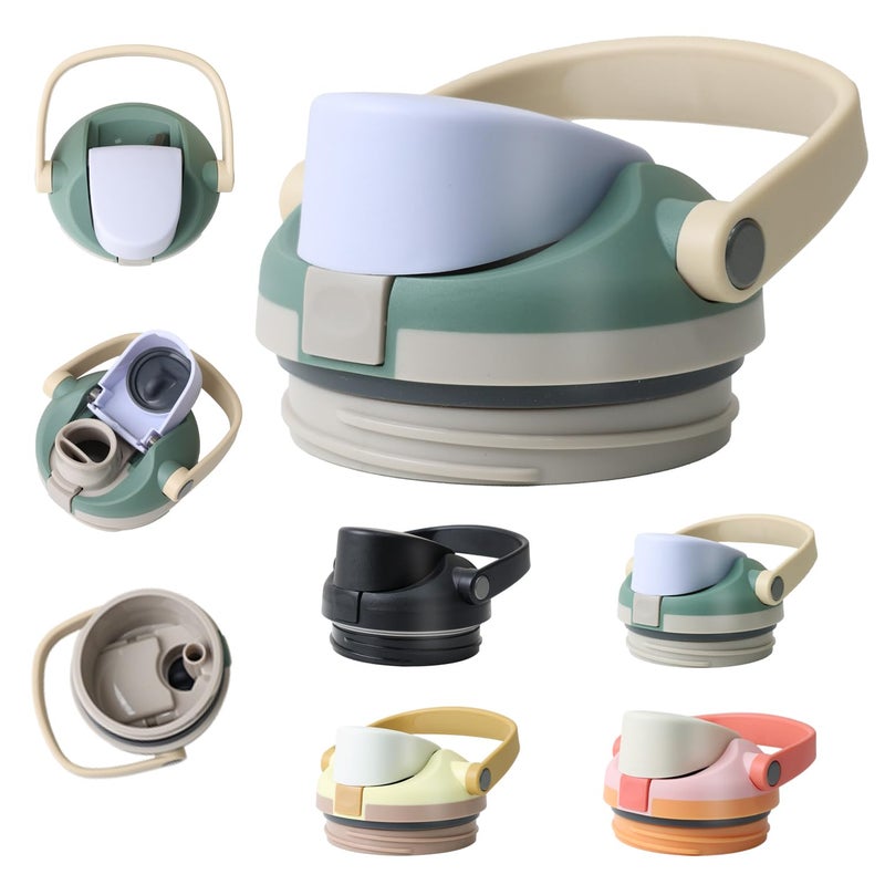 NebkDask Replacement Lid for Owala FreeSip Sway 40 oz Water Bottle and Tumbler 40 oz â€“ BPA-Free, Secure Seal, Leak-Proof Lock, Compatible with Owala FreeSip Bottles & Straws ï¼ˆmatchaï¼‰ - Image 1