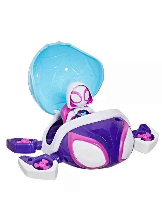 Disney Junior مجموعة لعب مارفل سبايدي وأصدقائه المذهلين - سلحفاة الأشباح بشبكات الماء (7.62 سم) - Image 3