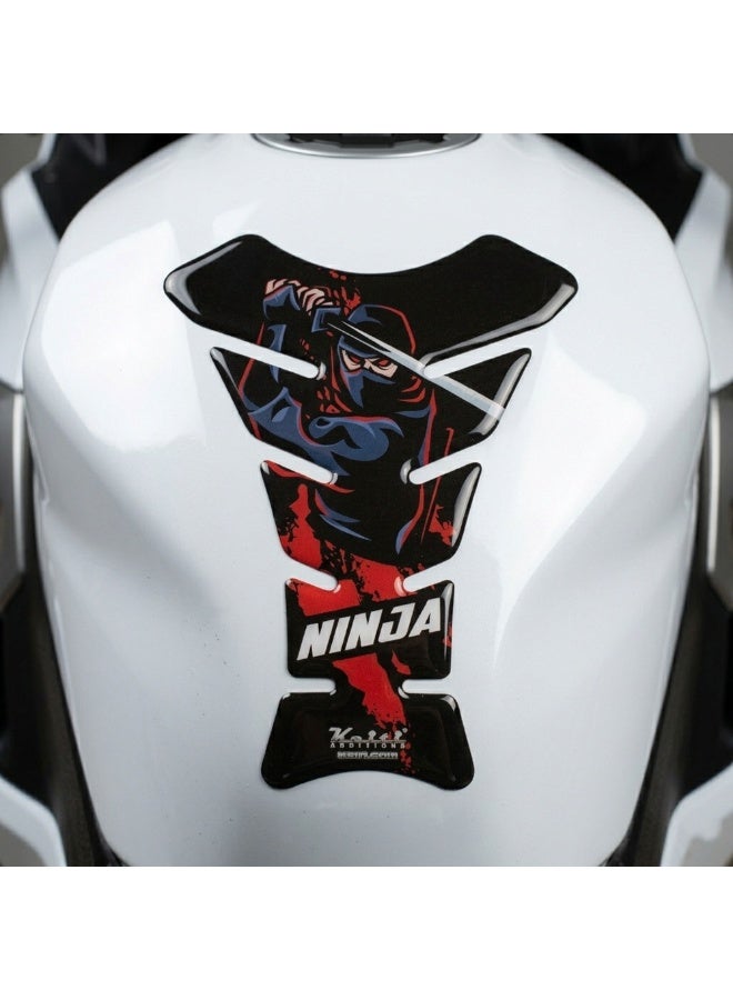 KEITI KT8700 Carbon Fiber Motorcycle Universal Fit 3D Tank Pad - Image 2