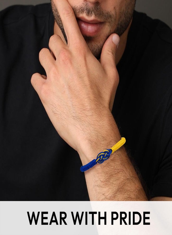 DINIZON Ukraine Bracelet For Women, Men, Support Ukraine Jewelry, Infinity String Stand With Ukrainian Gifts, Blue And Yellow Flag Accessories, Proud Patriotic Product, Hope & Protection Blessing Merchandise - Image 3