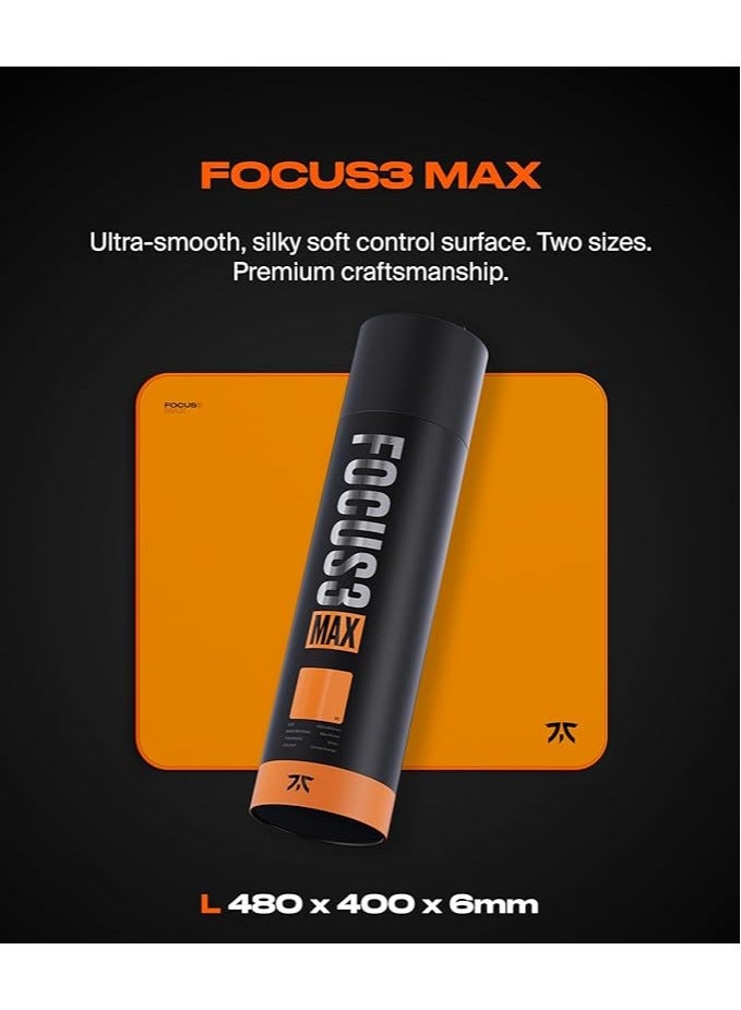 فناتيك لوحة ماوس الألعاب الاحترافية MAX FOCUS3 L، مطلية بطبقة مقاومة للماء، مزودة بقاعدة من إسفنج PORON مانع للانزلاق وحواف مخيطة بنسيج دقيق، المقاس: 18.9 بوصة × 15.85 بوصة × 0.24 بوصة - Image 5