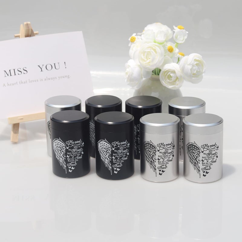 BRUKUSUR Small Urns For Human Ashes Set Of 8 Mini Urn For Ashes 3 Inches Keepsake Urns For Ashes For Sharing Small Keepsake Urns Memorial Ashes Holder - Image 5
