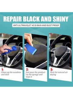 OUHOE Car Plastic Parts Refurbish Agent, Multipurpose Plastic Revitalizing Coating Agent, Durable Automotive Interior Cleaning Agent, Auto Polish And Repair Coating Renovator For Car Detailing, (30ml )  - Image 4