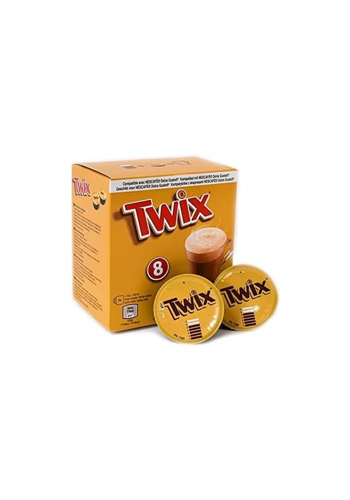 Twix Hot Chocolate Compatible Dolce Gusto Pods 8 Capsules 120g - Image 3