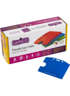 Lamiess Lms 214 Horizontal Plastic Card Holder Blue 