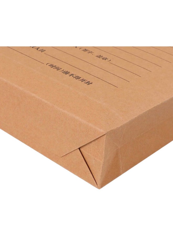 Tango A4 Bid Document Envelope Kraft Paper File Folder, 3Cm Side Width, 250G Thick, 20-Pack, Corporate Project Proposal Sealed Bag, Engineering Tender Document Specialized Envelope - Image 3