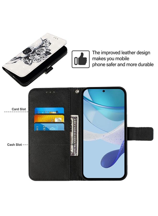 اس-توب جراب هاتف Realme 10 4G Global ثلاثي الأبعاد من الجلد مع غطاء قابل للطي أفقيًا - Image 4