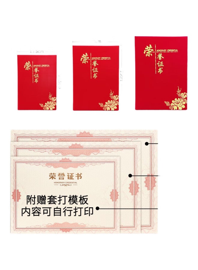 LISON [Lowest Price Online] Lison 10-Pack 12K Honor Certificate Covers With 11 Inner Pages, A4 Velvet Gold-Stamped Award Certificates For Ceremonies And Recognition Events - Image 2