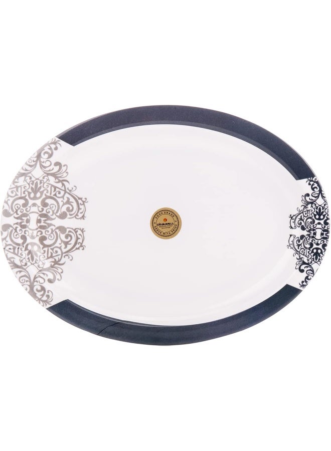 AKDC Dinewell M/Mine Oval Platter L(25cm) xW(34cm) xH(3cm) White - Image 2