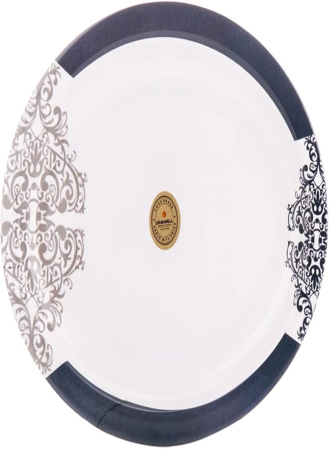 AKDC Dinewell M/Mine Oval Platter L(25cm) xW(34cm) xH(3cm) White - Image 5