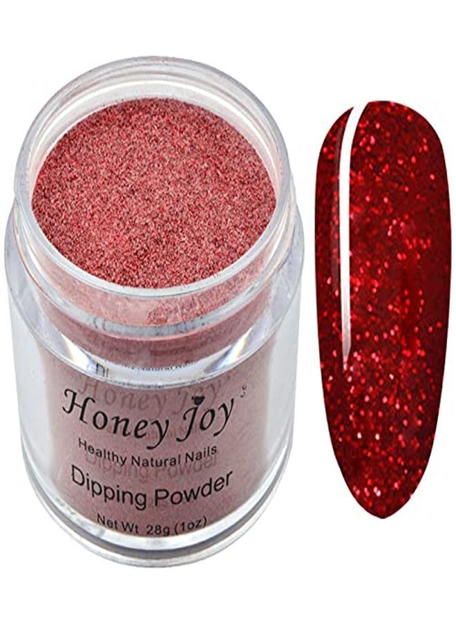 Honey Joy 28G/Box Dark Red Glitter Fine Dipping Powder No Lamp Cure Nails Dip Powder Like Gel Nail Natural Dry For Nail Salon£¬No.29  - Image 1