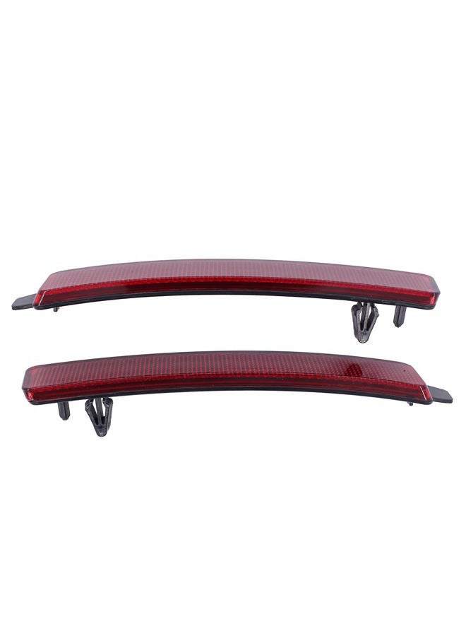 MOTOKU Rear Driver and Passenger Side Bumper Reflector Cover for Traverse Acadia SRX Outlook - Image 2