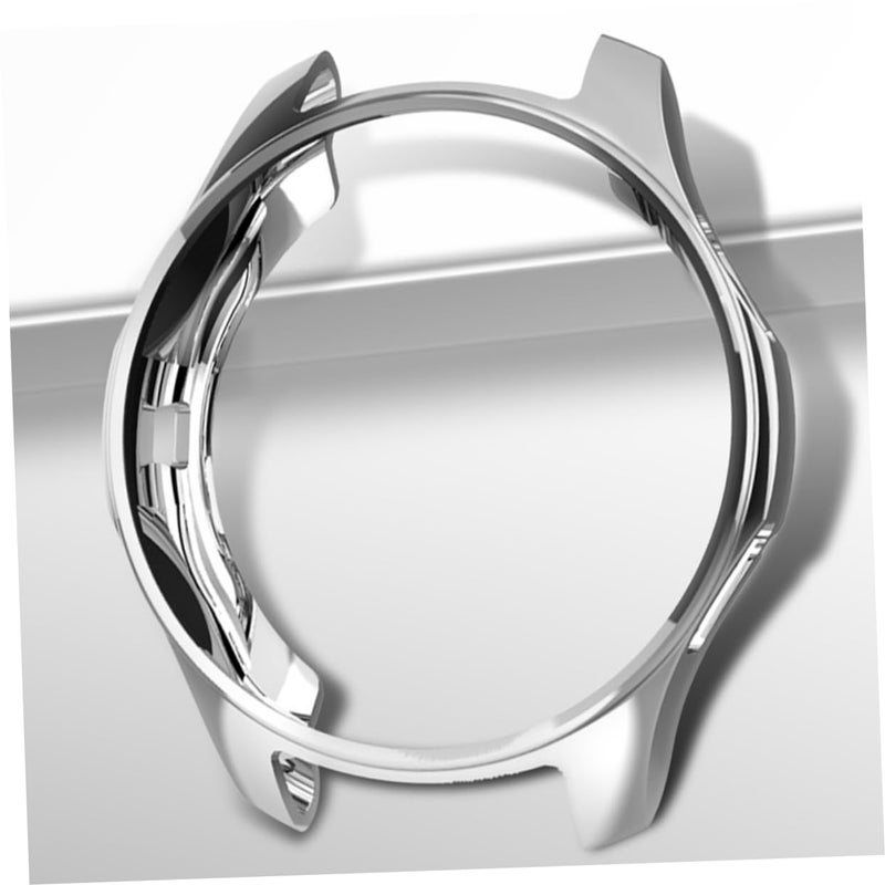 Shock Resistant Shatterproof TPU Watch Cover Silver Medium Protective Frame Easy Access Buttons - Image 5