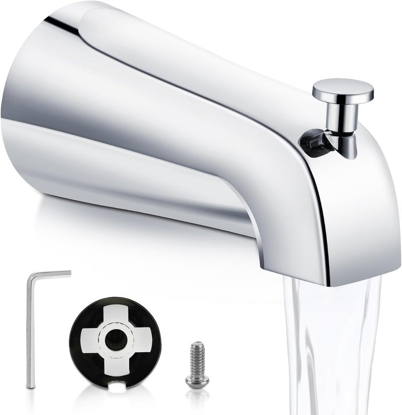 Gonabos Tub Spout with Diverter,Easy to Install Bathtub Faucet，American Standard Tub Faucet Universal Fits 1/2" Copper Pipe(5/8" Diameter),Chrome - Image 1