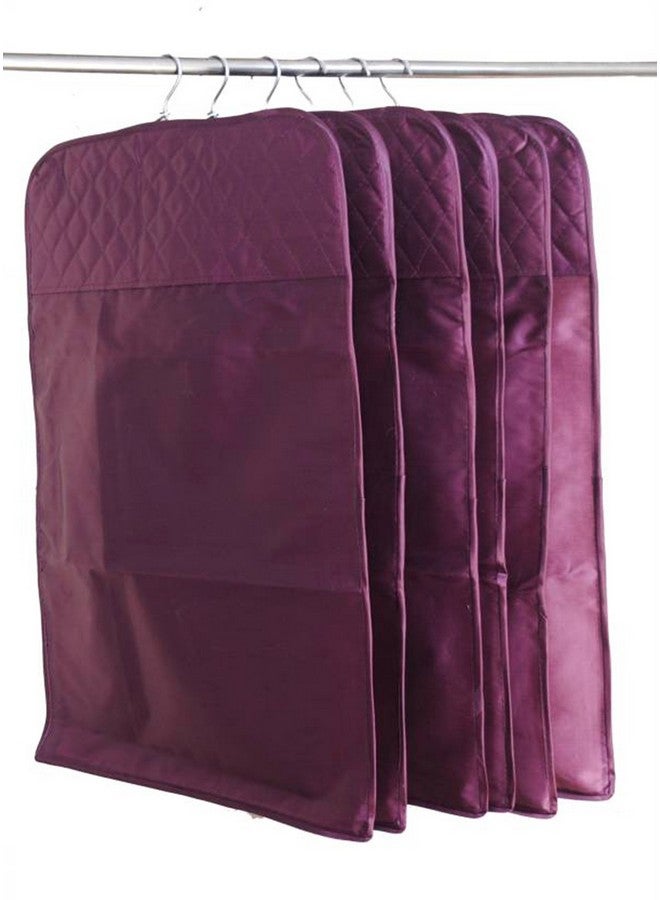 atorakushon غطاء ساري ساتين معلق atorakushon® لتنظيم خزانة الملابس لحفلات الزفاف عبوة من 6 (بنفسجي) - Image 2