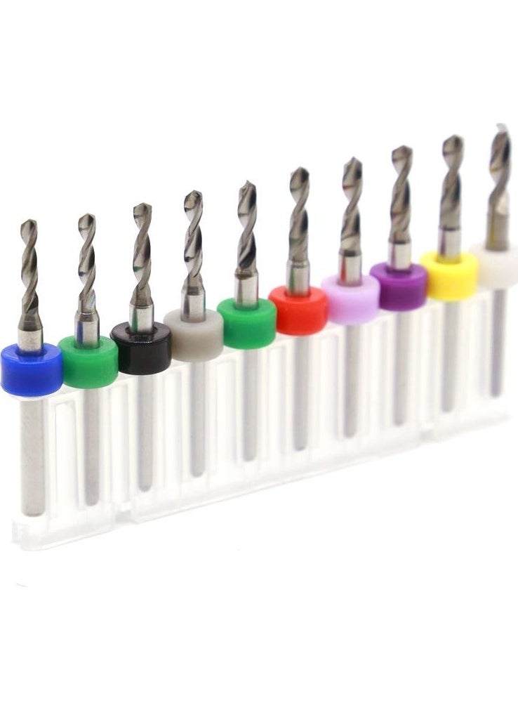 Profisher Profi̇sher Tungsten Carbide Mini Cnc Drill Bit Pcb Set of 10 2.1-3.0 mm  - Image 2
