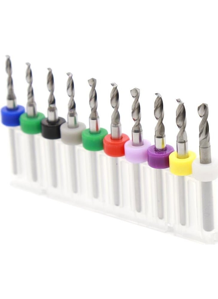 Profisher Profi̇sher Tungsten Carbide Mini Cnc Drill Bit Pcb Set of 10 2.1-3.0 mm  - Image 3