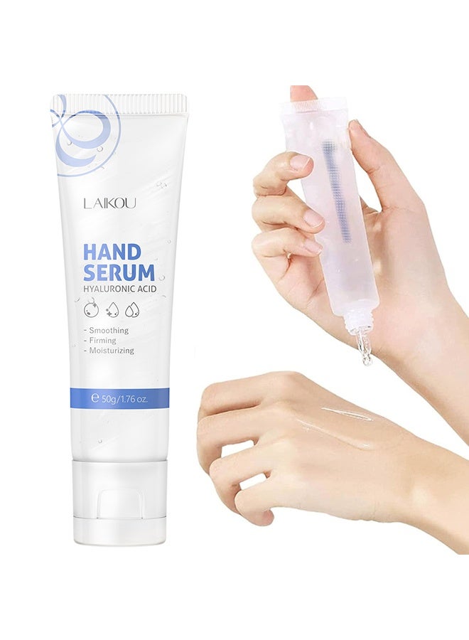 لايكو مصل اليدين حمض الهيالورونيك ، كريم مرطب لليدين ، كريم اليدين لجافة الأيدي ، كريم مرطب لليدين مضاد للشيخوخة ، كريم إصلاح اليدين غير الدهني وسريع الامتصاص 50 مل - Image 1