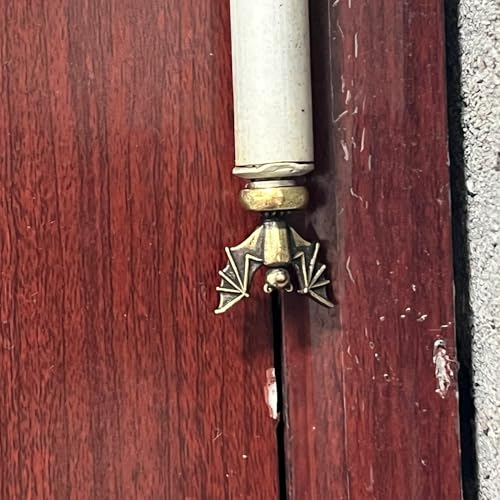 SWNACOR 3 Pcs Brass Bat Hinge Heads Decorative Topper, Magnetic Hinge Head Toppers, Fun Bat Gifts for Women Mom Grandma Wife, Vintage Statue Home Decoration - Image 3