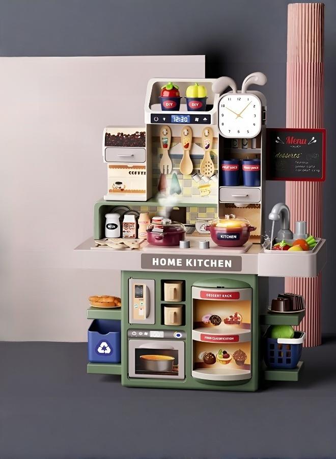 40cm Fun Kitchen Play Set: Cooking Simulation & Vegetable Washing Toy - Image 1