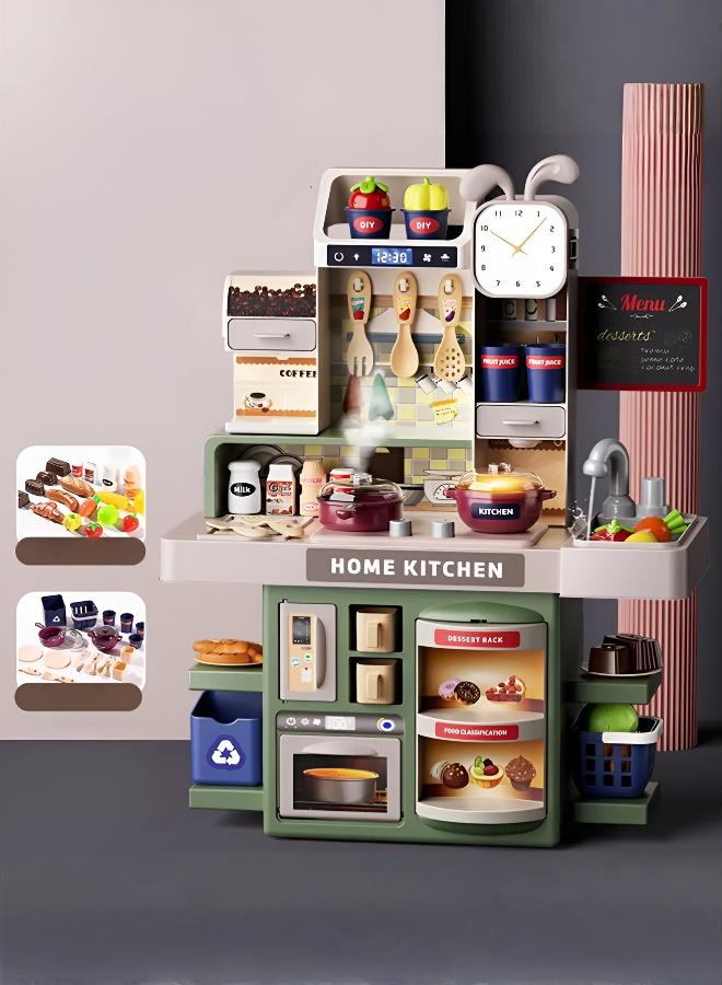 40cm Fun Kitchen Play Set: Cooking Simulation & Vegetable Washing Toy - Image 3