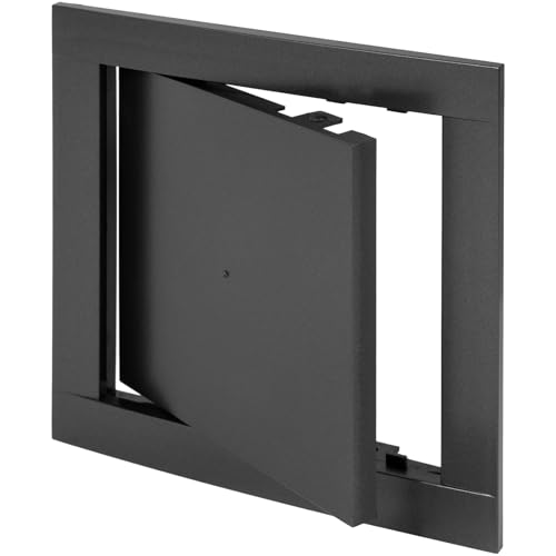 Vent Systems 6" x 6" Inch Anthracite Plastic Access Panel – ABS Service Door Cover for Drywall, Wall, Ceiling – Easy Open, Close for Plumbing, HVAC Systems – Indoor Use for Home and Office Improvement - Image 1