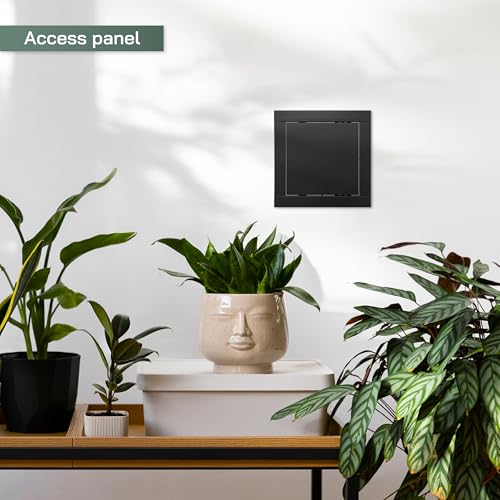 Vent Systems 6" x 6" Inch Anthracite Plastic Access Panel – ABS Service Door Cover for Drywall, Wall, Ceiling – Easy Open, Close for Plumbing, HVAC Systems – Indoor Use for Home and Office Improvement - Image 5