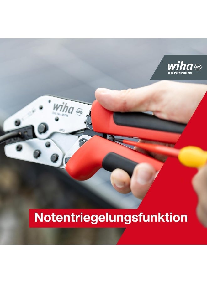 Wiha - Wiha Mc4 Crimping Tool I Photovoltaic Crimping Tool For Solar Connector Mc4 I 2.5/4/6 Mm虏 I Automatic Adjusted Press Pressure I Solar Pliers - Image 1