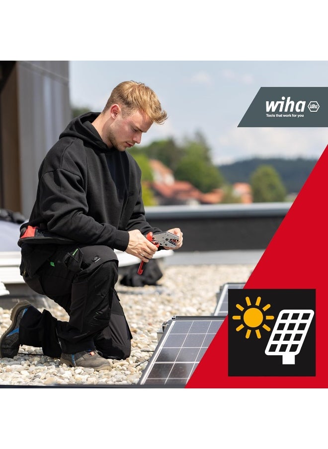 Wiha - Wiha Mc4 Crimping Tool I Photovoltaic Crimping Tool For Solar Connector Mc4 I 2.5/4/6 Mm虏 I Automatic Adjusted Press Pressure I Solar Pliers - Image 1