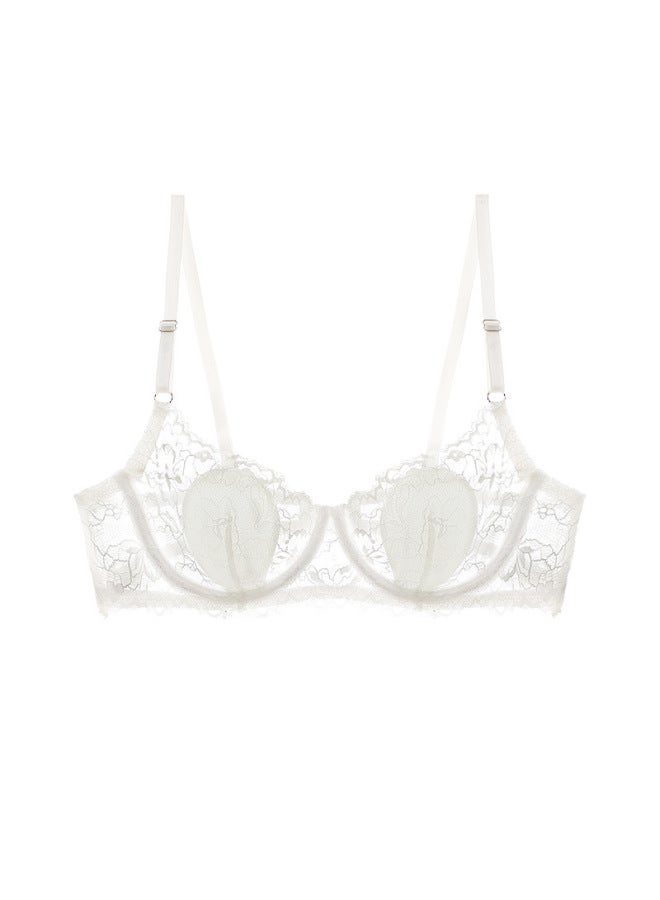 French-style Personalized Design Lace Lingerie, Thin And Bunny Ear Cup Bra With Underwire For