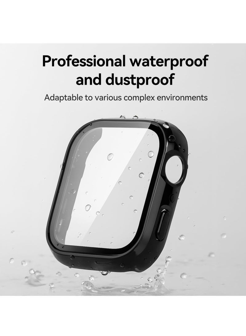 ELTRAZONE Screen Protector for Huawei Watch Fit 4 – Full Coverage Tempered Glass Protective Case, Anti-Scratch & Shockproof Hard PC Clear Cover Compatible with Huawei Watch Fit 4 (Black) - Image 5