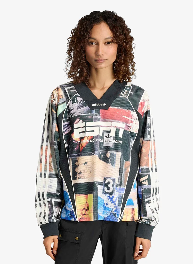 Meshed Graphic Sweatshirt