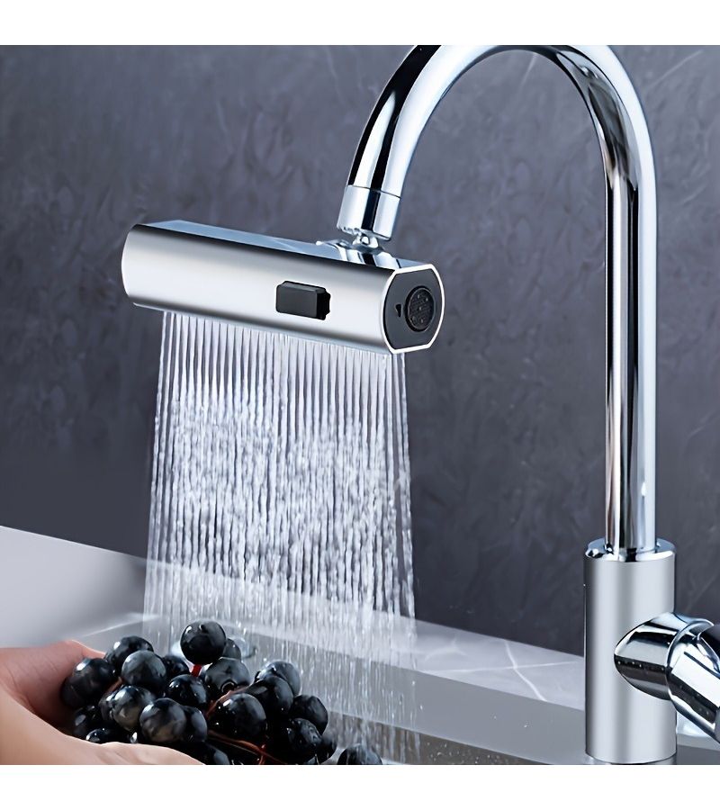 A Multifunctional RV Kitchen Faucet Nozzle Adapter 1 Set Dual Spray Mode Water Saving Nozzle Easy to Install Replacement for Bathroom Basin and Kitchen Sink - Image 2