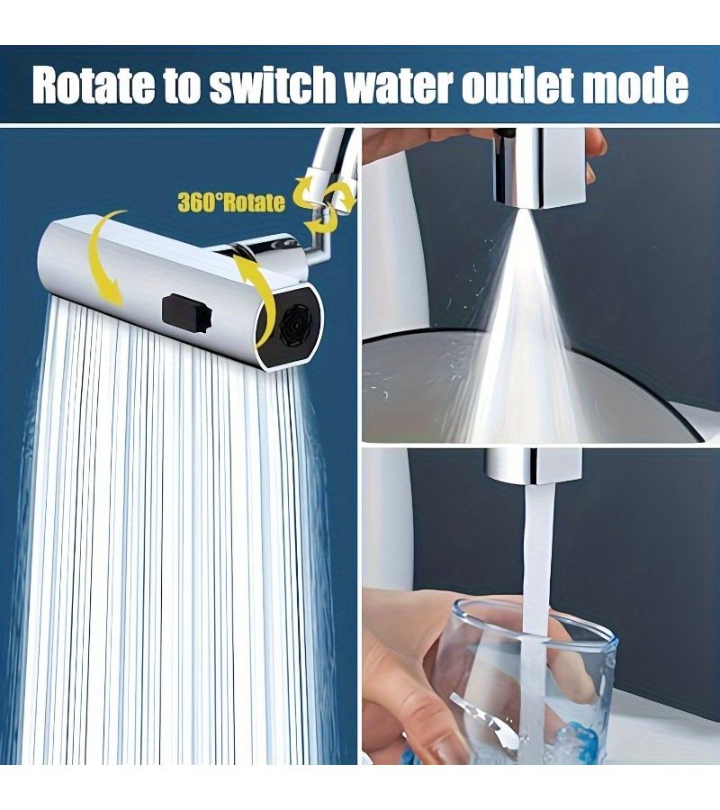 A Multifunctional RV Kitchen Faucet Nozzle Adapter 1 Set Dual Spray Mode Water Saving Nozzle Easy to Install Replacement for Bathroom Basin and Kitchen Sink - Image 4