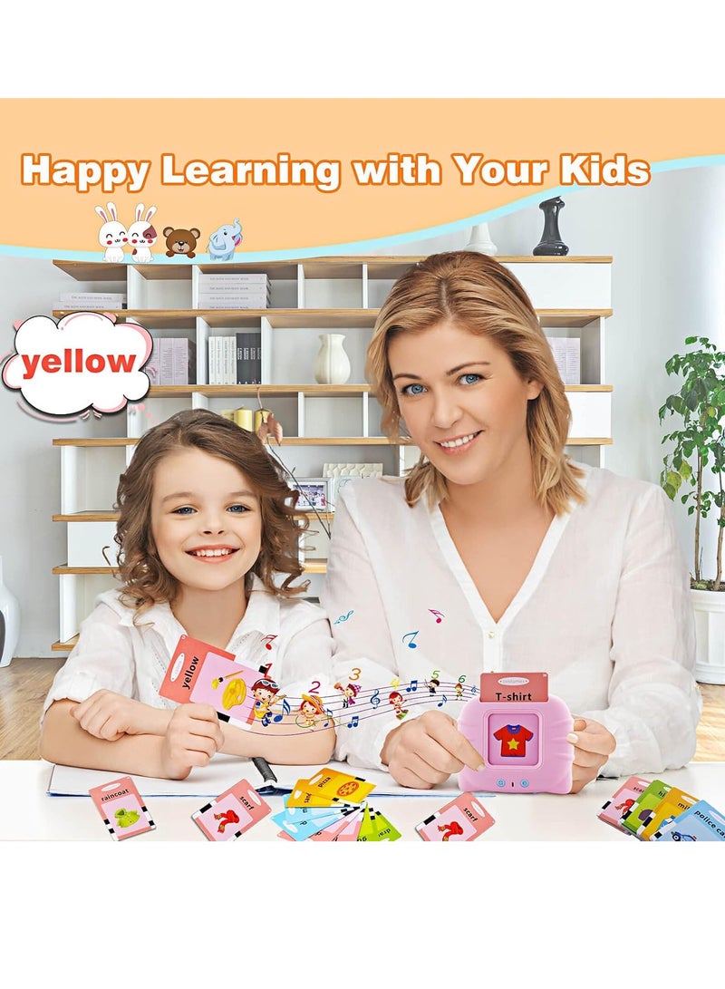 Talking Flash Cards Educational Toys For Toddlers 1-6 Years, Arabic And British English, 224 Words=112 Cards, Audio Learning Games, Preschool E-Learning Resource, Birthday Gifts For Kids - Image 4