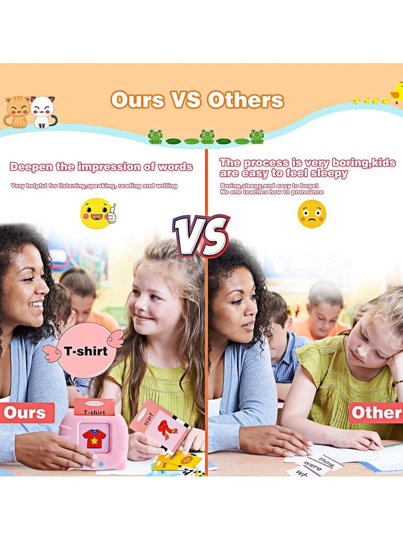 Talking Flash Cards Educational Toys For Toddlers 1-6 Years, Arabic And British English, 224 Words=112 Cards, Audio Learning Games, Preschool E-Learning Resource, Birthday Gifts For Kids - Image 5