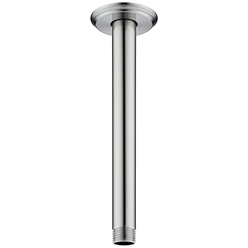 Anpean 8 Inch Shower Arm and Flange Brushed Nickel, Ceiling Mounted Shower Arm for Rain Shower Head - Image 1