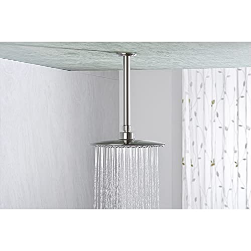 Anpean 8 Inch Shower Arm and Flange Brushed Nickel, Ceiling Mounted Shower Arm for Rain Shower Head - Image 2